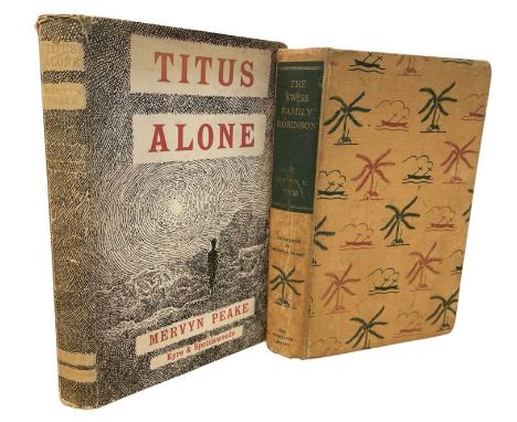 MERVYN PEAKE: 2 titles: TITUS ALONE, London, Eyre and Spottiswoode, 1959. First edition with original dust jacket, unclipped 