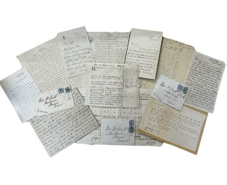 Manuscript and ephemera, including ALS dated 189? from William Gladstone, Prime Minister from Hawarden Castle (his residence)