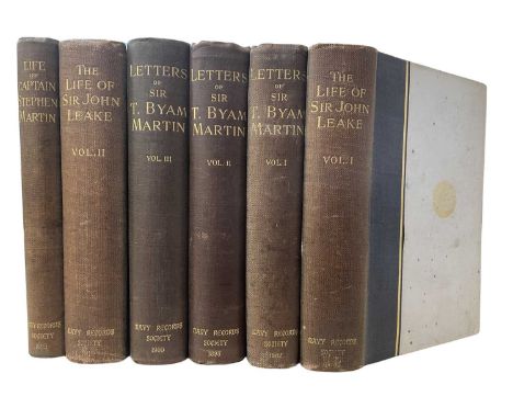 SIR RICHARD VESEY HAMILTON (ED): LETTERS AND PAPERS OF ADMIRAL OF THE FLEET SIR THOS BYAM MARTIN, [London] for the Navy Recor