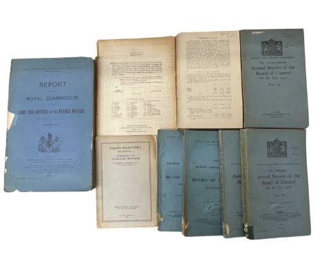 MEDICAL INTEREST: A small group of early 20th century bound periodical journals, 'LUNACY AND MENTAL DEFICIENCY' and treatment