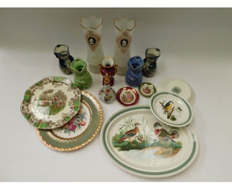 A group of various ceramics to include Portmeirion Table ware , 2 Large oval platter with Dinner &amp; tea plates ,8 Masons ,