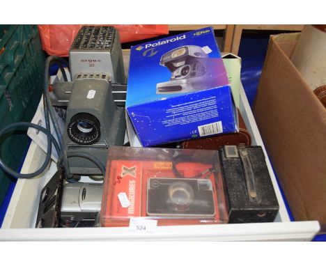 Quantity of assorted cameras, projector equipment etc