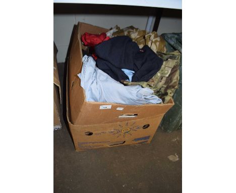 Quantity of assorted army surplus and other clothing