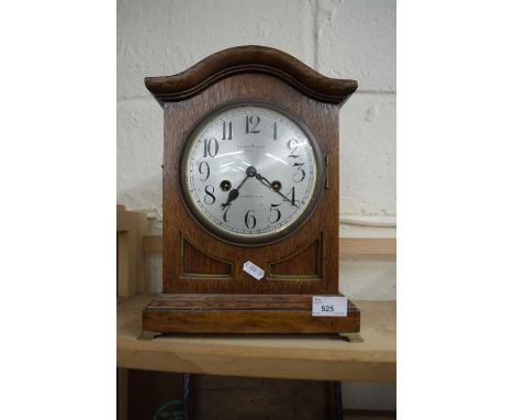 An R C Marsh &amp; Co, Birmingham oak cased mantel clock