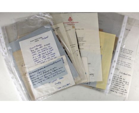 Autographs, Authors, Personalities, Politicians etc., mainly 1950's, inc. Sir Roger Mynors, Sir George Baden-Powell, Maria Di
