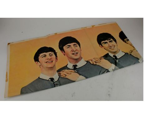 Beatles. Large original Beatles colour poster, depicting all four members, with printed signatures to lower right corner, a f