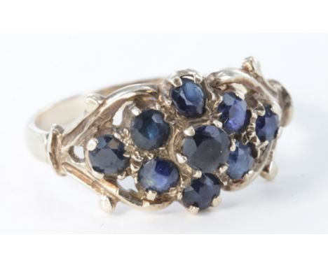 9ct Gold Sapphire Ring size K weight 2.3g