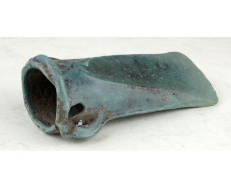 Celtic Bronze Age (ca.800 BC) socketed and looped bronze axe head with superb patina 100mm
