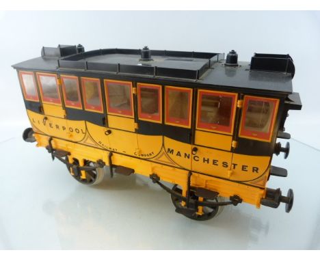Hornby Scale Model of a carriage for the Service Liverpool - Manchester 'Railway Company'