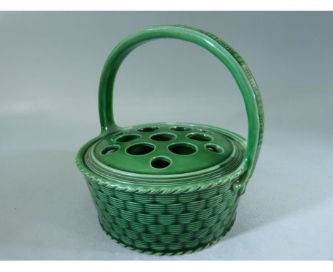 Spode Potpourri pearlware dish in green c1800 - 1820