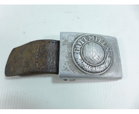 A WWII NAZI GERMANY ARMY BELT BUCKLE 