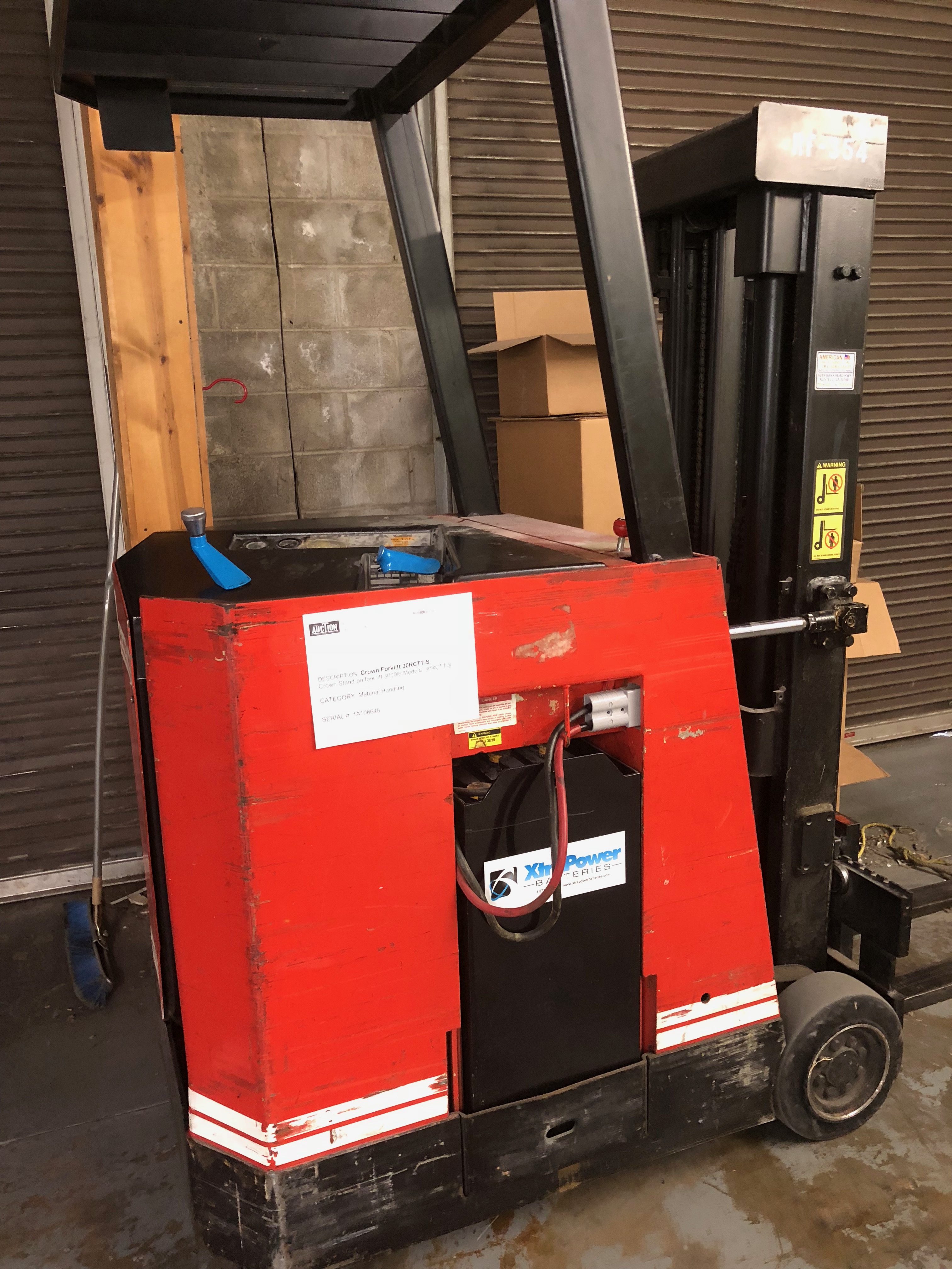 Crown Stand on Forklift 3000lb Model#: 30RCTT-S Equipment Located at