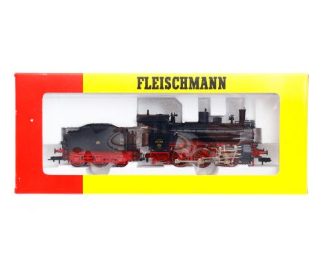 Fleischmann C-Schlepptenderlok ”53 7752” 4124, Spur H0, schwarz, Alterungsspuren, OK, Z 1-2