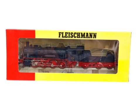 Fleischmann D-Schlepptenderlok ”55 5184” 4154, Spur H0, schwarz, Alterungsspuren, OK, Z 1-2