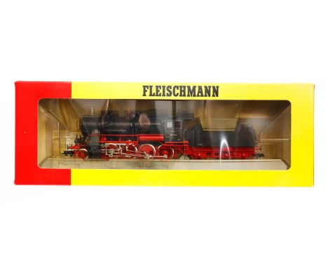 Fleischmann 1-D Schlepptenderlok ”56 2048” 4156, Spur H0, schwarz, Alterungsspuren, OK, Z 1-2