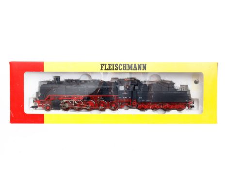 Fleischmann 1-E Schlepptenderlok ”50 008” 4174, Spur H0, schwarz, Alterungsspuren, OK, Z 2-3