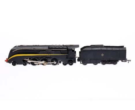 JEP 2-C-2 Schlepptenderlok ”232.R”, Spur H0, Guss, schwarz, LS und Alterungsspuren, im Karton, Z 3