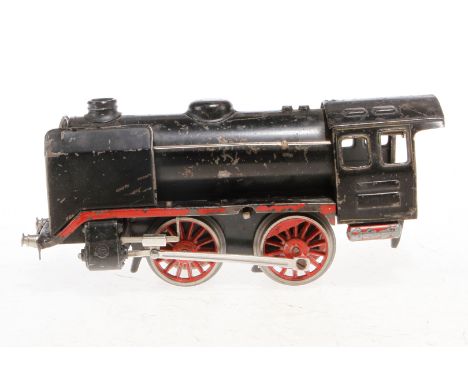 Märklin B-Dampflok R 910, Spur 0, Uhrwerk intakt, schwarz, ohne Tender, LS, Z 3