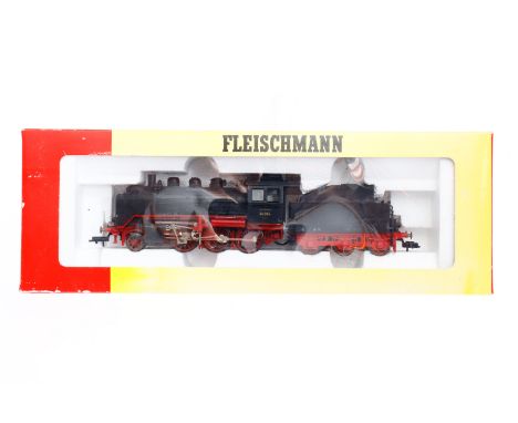 Fleischmann 1-C Schlepptenderlok ”24 064” 4141, Spur H0, schwarz, Alterungsspuren, OK, Z 2