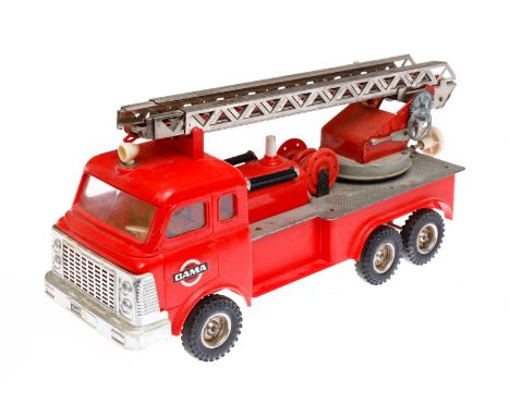 Gama Feuerwehr, Kunststoff/Blech, LS und Alterungsspuren, L 32,5, Z 3