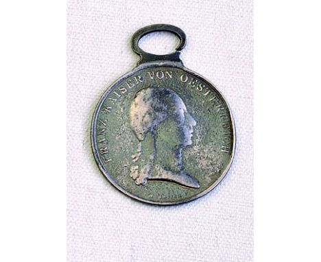 Medaglia d’argento al valore, III emissione Francesco I 1804, argento, incisore del conio „I. HARNISCH“ (Johann W. Harnisch, 