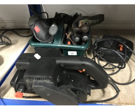 SHELF OF TOOLS -SANDER , JIGSAW & OTHERS