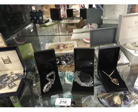 1 SHELF OF JEWELLERY