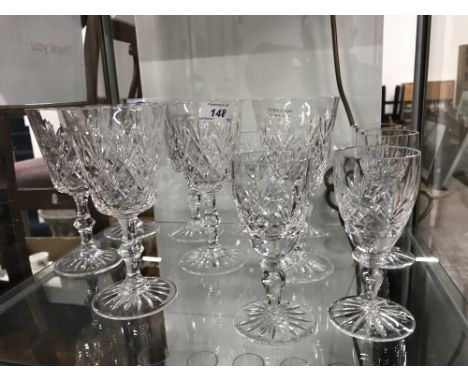 CRYSTAL GLASSES & DECANTER