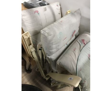 2 GARDEN FOLDING CHAIRS