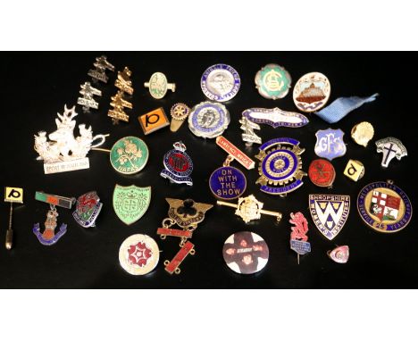 Mixed Collection Of Pin Badges To Include Enamel, Butlins, Beatles, Empire Exhibition Scotland 1938, Sport In Scotland, Belle