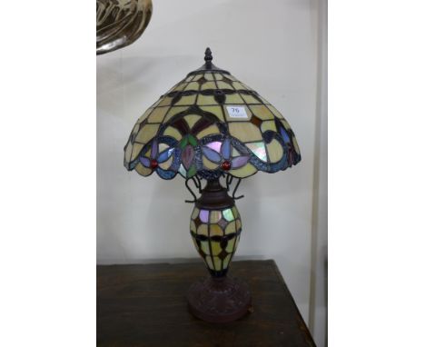 A Tiffany style table lamp
