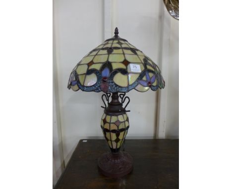 A Tiffany style table lamp