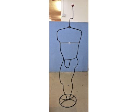 A metal mannequin