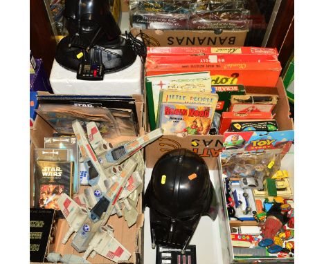 A LAZERBUILT MODEL 805 DARTH VADER HEAD TELEPHONE, not tested, appears complete, with a Hasbro Darth Vader helmet, Stars Wars