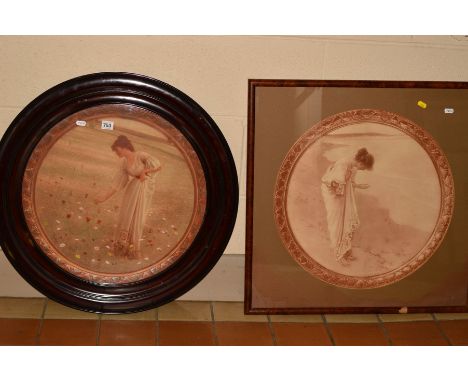 WILLIAM HENRY MARGETSON (BRITISH 1861-1940), a pair of prints comprising 'The Sea Hath It's Pearls', a sepia lithograph, moun