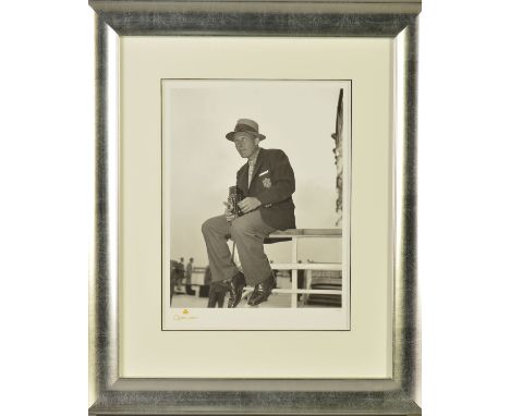'BING CROSBY' a limited edition giclee photographic print 10/295, produced for The Cunard Ocean Liner Queen Elizabeth, mounte