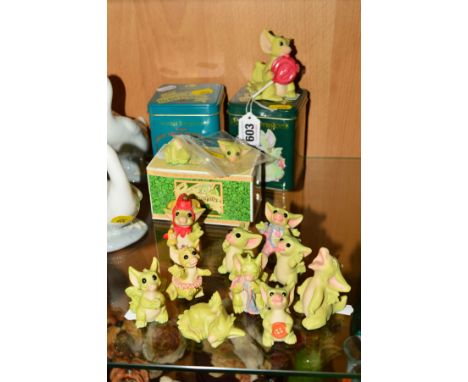 TWELVE POCKET DRAGONS, to include 'Lollipop' (with tin), 'Take Your Medicine', 'Funny Face', 'shhh---', 'Twinkle Toe' 'Belly 