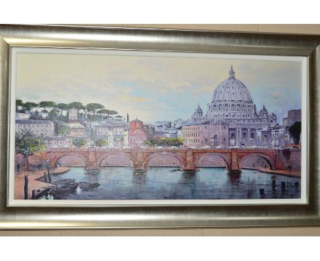 HENDERSON CISZ (BRAZIL 1960) 'St Peters, Rome' a limited edition print 93/195 of an Italian city, signed lower right, with ce