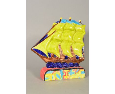 A POOLE POTTERY GALLEON BASED ON HAROLD STABLER'S 1925 DESIGN, this new version was produced by Poole Studio from 1998-2017, 