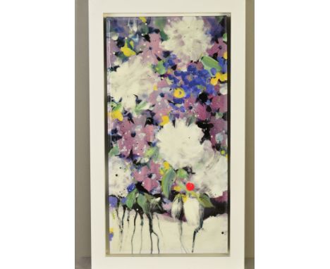 DANIELLE O'CONNOR AKIYAMA (CANADIAN CONTEMPORARY) 'POSTERITY II' an artist proof print on canvas of blossoms 2/20, signed low