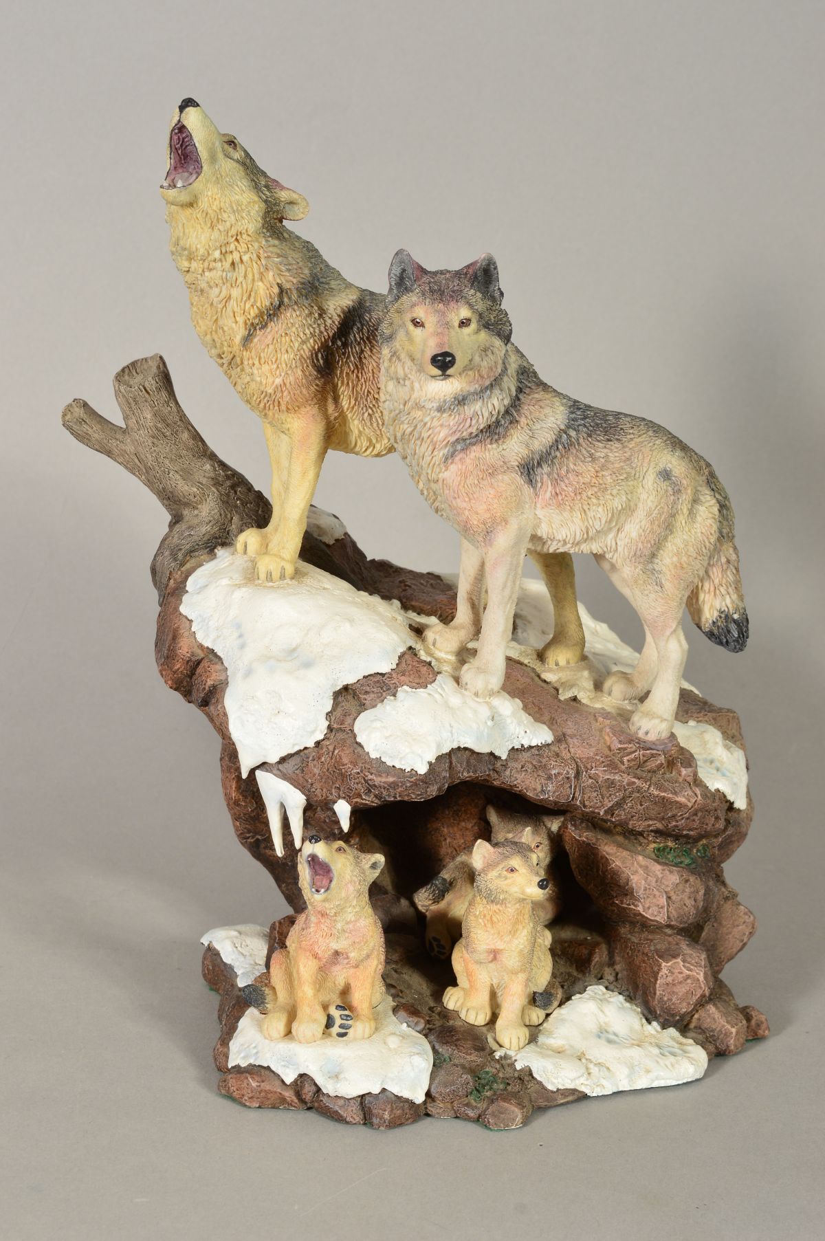 A DANBURY MINT SCULPTURE, 'Wilderness Call' by Nick Bibby from the ...