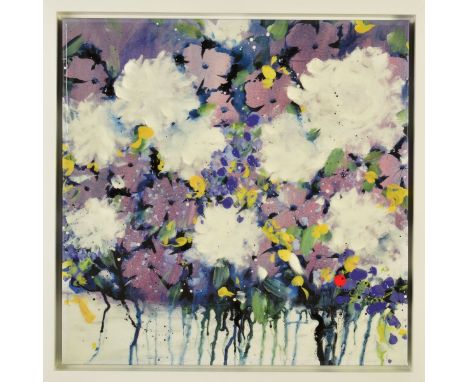 DANIELLE O'CONNOR AKIYAMA (CANADIAN CONTEMPORARY) 'POSTERITY III', an artist proof print 17/20 of flower blossoms, signed low