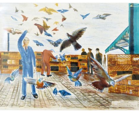 Four coloured lithographs from the "Inspired by the Guinness Book of Records" series to include:-After David Gentleman (b.193
