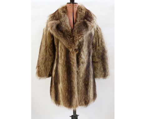 Vintage fur coat, possibly Racoon