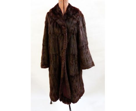 Full-length Canadian squirrel vintage fur coat 