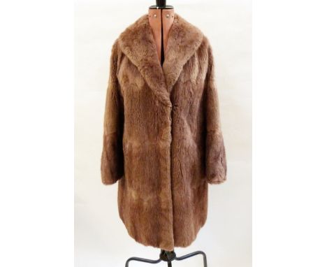 Various vintage fur items including a mink jacket, a mink stole, an ermine cape, another, a fox fur hat by Kates Boutique, Ca