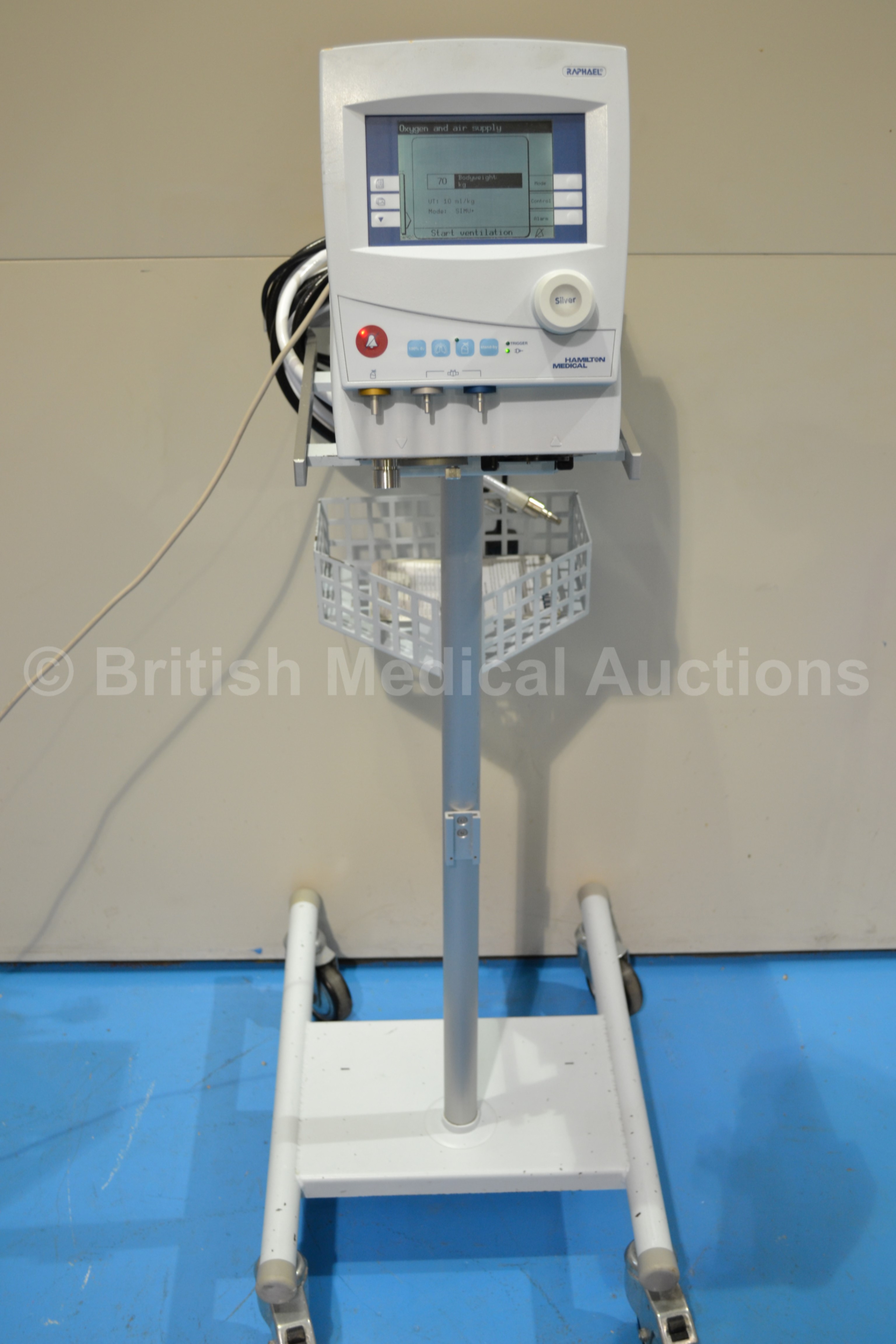 Hamilton Medical Raphael Silver Ventilator (Powers Up and In Great