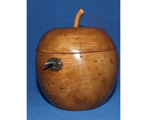 An apple tea caddy, 13 cm high
We will post this item worldwide at cost.