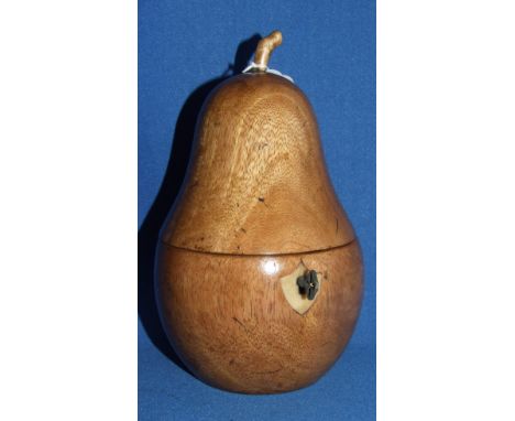 A pear tea caddy, 19 cm 
We will post this item worldwide at cost.