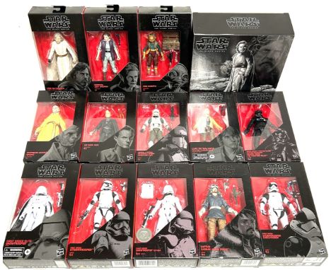 Hasbro Star Wars Black Series 6" figures x 14 Hasbro Star Wars Black Series 6" figures x 14 including First Order Elite Snowt